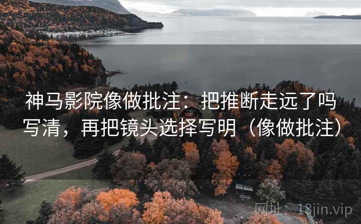 神马影院像做批注：把推断走远了吗写清，再把镜头选择写明（像做批注）  第2张